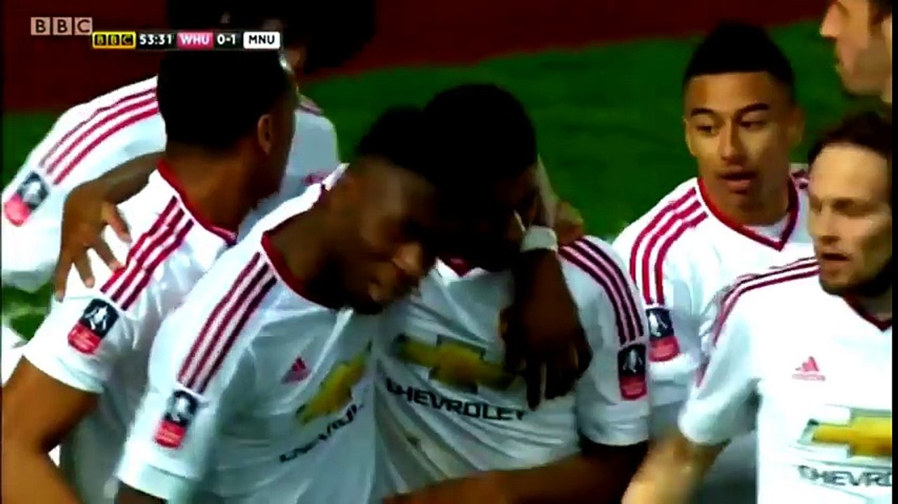 But de Marcus Rashford / United vs West Ham