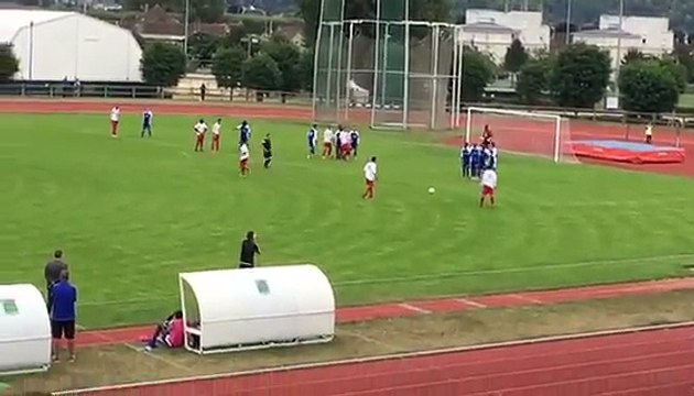 Le sublime coup franc de ROMAIN Colinet en coupe de France........