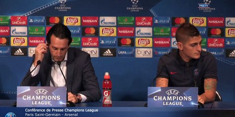 Conférence de presse Verratti et Unai Emery avant PSGARS