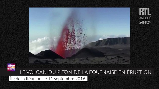 Le Piton de la Fournaise est entré en éruption - Zapping