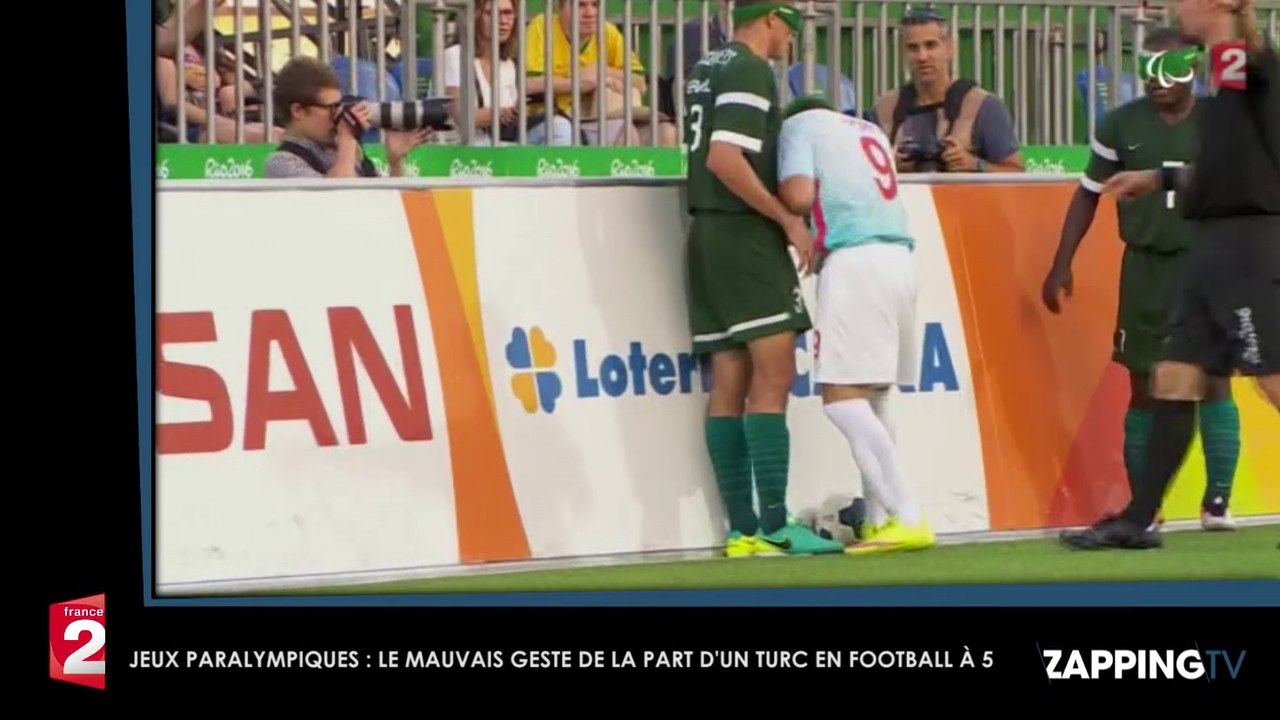 Jeux paralympiques - Football à 5 : Un joueur turc donne un violent coup de poing à un Brésilien (Vidéo)