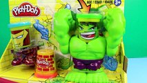 Play-Doh Incredible Hulk & Iron Man Can Heads Smashdown Hulk Smashes Venom Marvel Comics