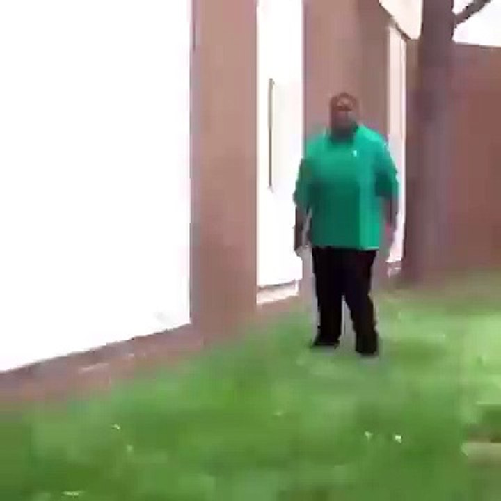 Heavy Black Man Fall In Dick