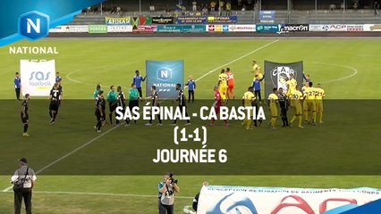 J6 : SAS Epinal - CA Bastia (1-1), le résumé