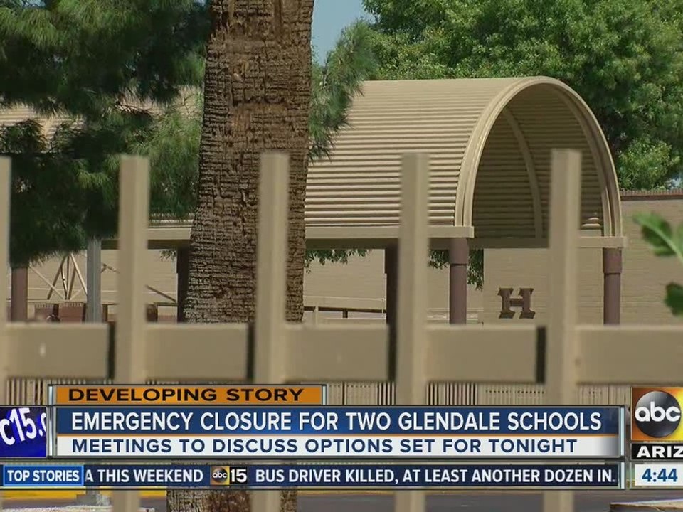 Glendale closing schools for up to five weeks due to repairs