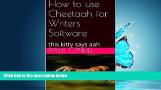 Enjoyed Read Using Cheetaah for Writers Software