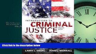 Choose Book Introduction to Criminal Justice