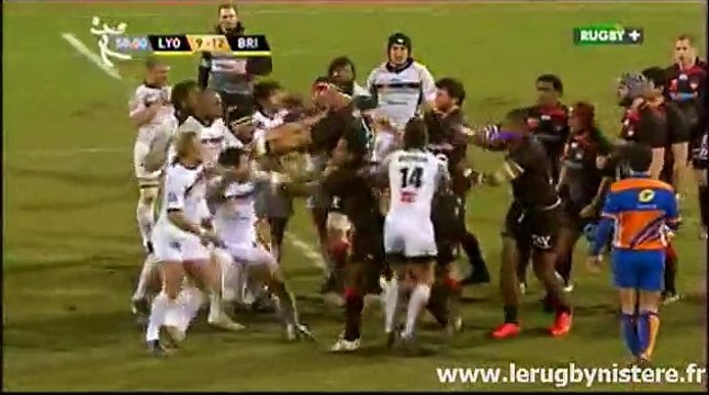 Bagarre Lyon - Brive 2012