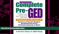 behold  Contemporary s Complete Pre-GED : A Comprehensive Review of the Skills Necessary for GED
