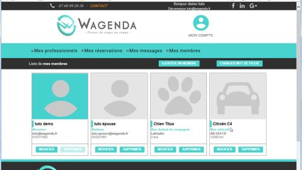 Wagenda comment créer et gérer les membres de mon compte clients