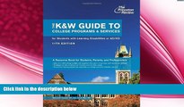 different   The K W Guide to College Programs   Services for Students with Learning Disabilities