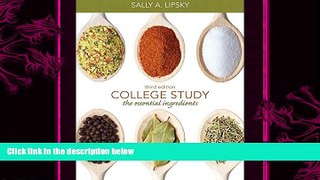 different   College Study: The Essential Ingredients Plus NEW MyStudentSuccessLab Update --