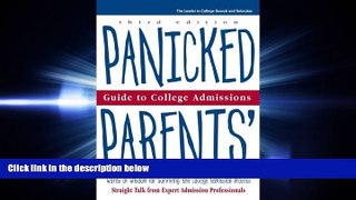 book online Panicked Parents College Adm, Guide to (Panicked Parents  Guide to College Admissions)