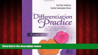 Choose Book Differentiation in Practice, Grades 5-9: A Resource Guide for Differentiating Curriculum