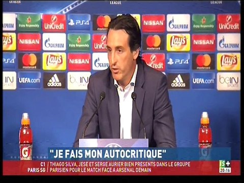 Vidéo - UNAI EMERY : Conférence de presse Ligue des Champions contre ARSENAL