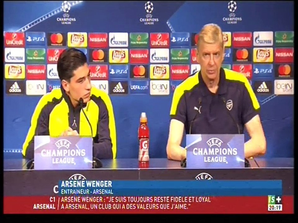 Vidéo - ARSENE WENGER : "Conférence de presse Ligue des Champions contre PSG"