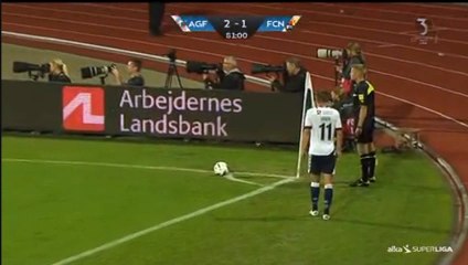 Goal Juelsgaard J. Aarhus 3-1 Nordsjaelland 12.09.2016