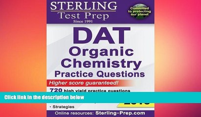 behold  Sterling Test Prep DAT Organic Chemistry Practice Questions: High Yield DAT Questions