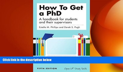 different   How to get a PhD: a handbook for students and their supervisors