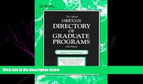 complete  The Official Gre Cgs Directory of Graduate Programs (Directory of Graduate Programs Vol