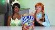 Anna vs Tiana Chip Challenge Battle Frozen vs Princess And The Frog. DisneyToysFan.