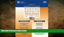 there is  Guide to Undergraduate   Graduate Nursing   Health Programs in the USA 2000 Edition