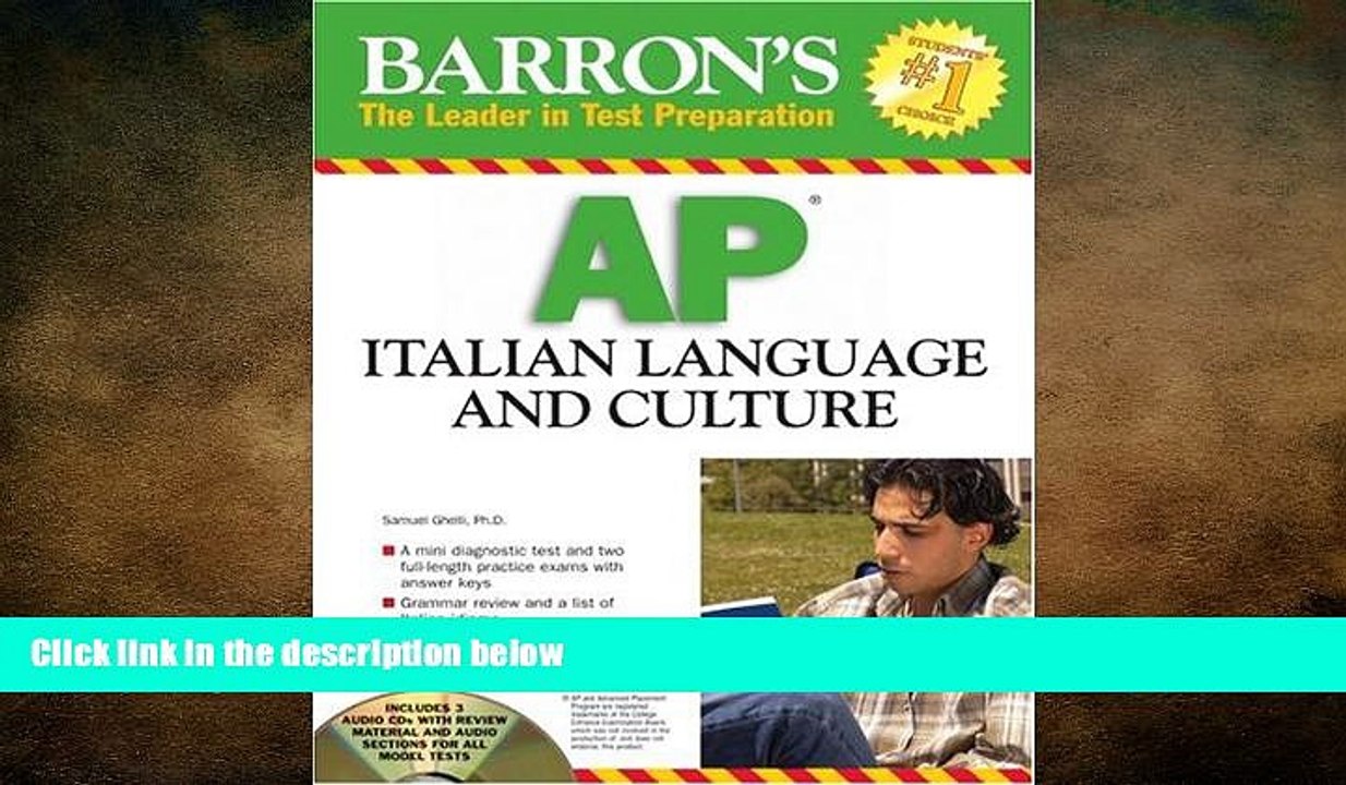 different   Barron s AP Italian Language and Culture: with Audio CDs