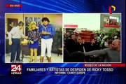 Restos de Ricky Tosso son trasladados a Cementerio Jardines de la Paz en Lurín