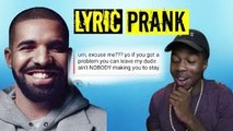 Pranking My GIRLFRIEND with Drakes Too Good Lyrics! (Lyric Text Prank)