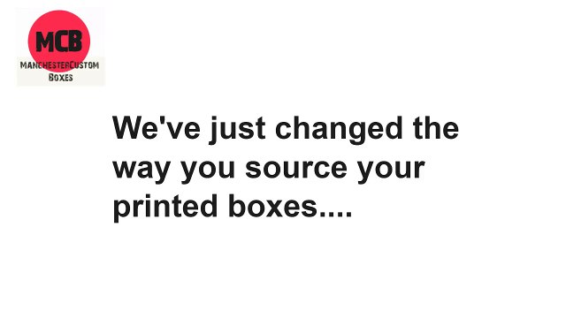 Custom printed packaging manchester