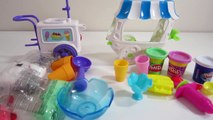 Play-Doh Sweet Shoppe Ice Cream Sundae Cart Playset vs. Moon Dough Ice Cream Set!