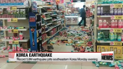 Record 5.8M earthquake jolts southeastern Korea, six injured