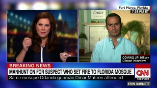 Video shows suspect after fire set to Florida mosque