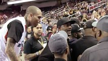Chris Brown Fights With Fan at Charity Basketball Game