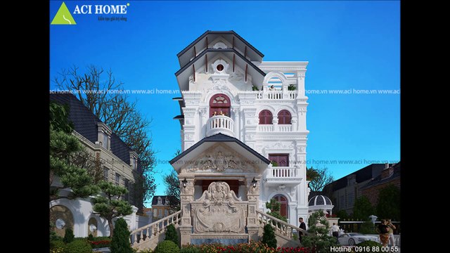 Thiết kế biệt thự kiêu pháp