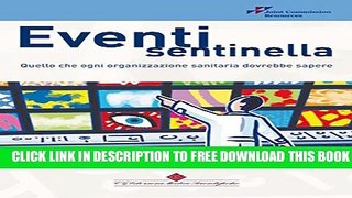 New Book Eventi sentinella: Quello che ogni organizzazione sanitaria dovrebbe sapere (Italian