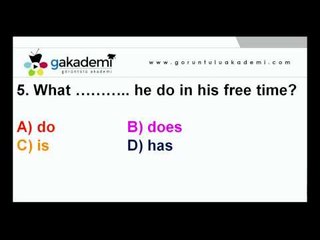 İlköğretim 6. Sınıf İngilizce Eğitim Seti Soru Çözümleri