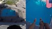 Pool jump: Man leaps from top of hotel into pool, doesn’t become Darwin Award winner - TomoNews