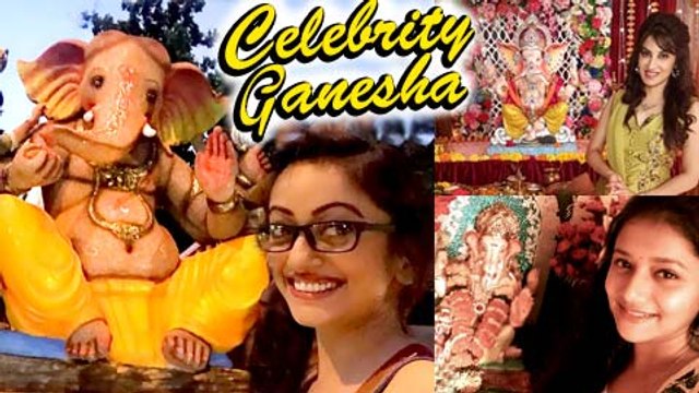 Marathi Actors Ganpati Gauri Celebration | Sonali Kulkarni, Riteish Deshmukh, Manasi Naik, Kranti