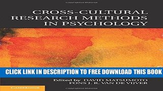 Collection Book Cross-Cultural Research Methods in Psychology