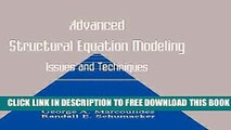 Collection Book Advanced Structural Equation Modeling: Issues and Techniques