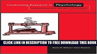 New Book Conducting Research in Psychology: Measuring the Weight of Smoke (with InfoTrac)