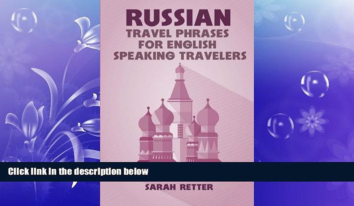 READ book  Russian: Travel Phrases for English Speaking Travelers: The most useful 1.000 phrases