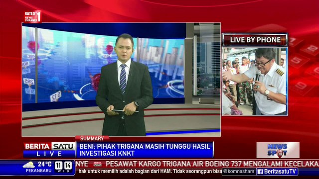 Kemenhub-KNKT Akan Selidiki Insiden Trigana Air Hard Landing