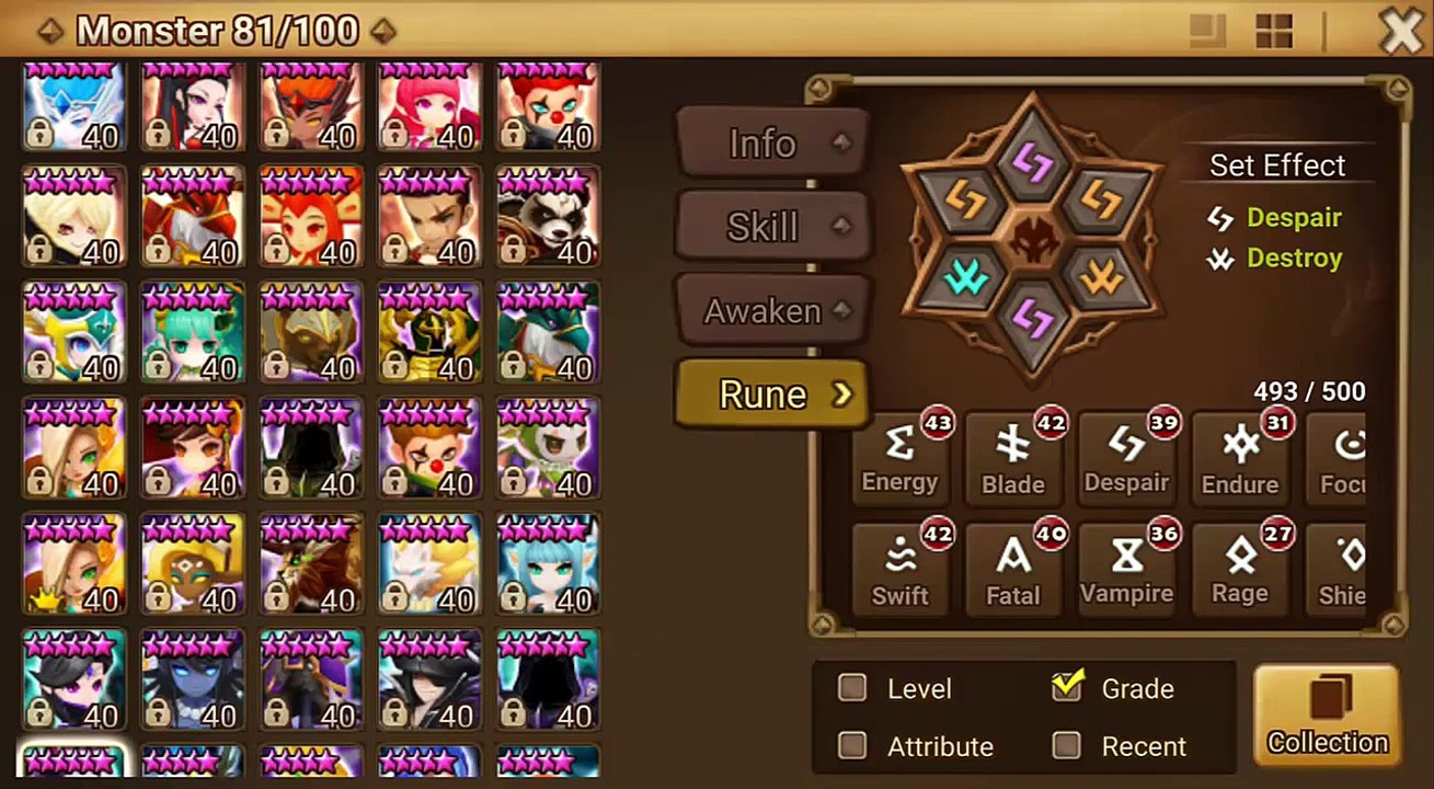Summoners War Free Removal Rune and New Monster Rune