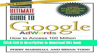 PDF Ultimate Guide to Google AdWords: How to Access 100 Million People in 10 Minutes  Ebook Free