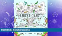FAVORITE BOOK  Chicktionary: A Survival Guide To Dating Men: A Unique Adult Coloring Book For