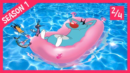 Oggy and the Cockroaches - SEASON 1 (2/4) COMPILATION 1 HOUR !!!