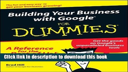 PDF Building Your Business with Google For Dummies  PDF Free