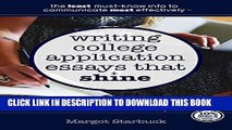 [New] Writing College Application Essays That Shine: A Brief But Essential Guide Exclusive Full